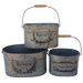 French Oval Bucket (Set of 3)
