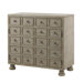 Twilight Bay Halsey Bunching Chest in Distressed Textured Soft Taupe Gray