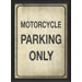 Motorcycle Parking Only II Wall Art