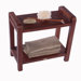 Lift Aide Ergonomic Teak Spa Shower Bench