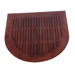 Classic Spa Oval Semicircle Teak Shower and Floor Mat