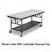 Mobile Utility Table with Plywood Top