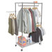 2 Shelf Mobile Garment And Laundry Center