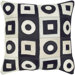 Leather Square and Circle Pillow