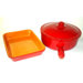 Italian Terracotta Multi-Use Pan with Lid and Matching Rectangle Baker