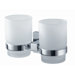 Mezzo Double Glass Holder in Chrome