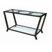 Veranda Glass Top Console Table