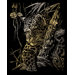 Leopard Tree Art Engraving