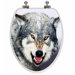 3D Vario Scenario Series Elongated Wolf Toilet Seat