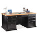 Southampton Onyx Double Pedestal Executive Desk