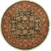 Sultanabad Black/Red Open Field Rug