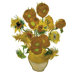 Special Edition Flat Flowers Window Stickers in Sunflowers
