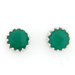 Onyx Stone Crown Studs