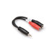 3.5mm TRSM to Dual 3.5mm TSF Stereo Breakout Cable