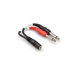 3.5mm TRSF to Dual 0.25" TSM Stereo Breakout Cable