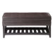 Clover Faux Leather Bench