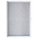 Enclosed Bulletin Board with Over Lapping Hinged Door