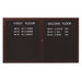 Outdoor Enclosed Aluminum Directory with Wood Look Finish