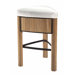 Bronzewood Fabric Medium Stool