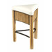 Bronzewood Fabric Tall Stool