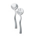 Hammered Salad Server (Set of 2)