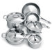 Elite 3-Ply Stainless Steel 10-Piece Cookware Set