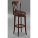 Corsica Swivel 24.5" Counter Stool with Vinyl Seat in Brown