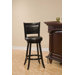 Dennery Swivel Bar Stool in Black