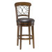 Bergamo Swivel Bar Stool in Brown Cherry