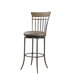 Charleston Spindle Back Swivel Bar Stool in Distressed Desert Tan