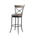 Charleston X-Back Swivel Bar Stool in Distressed Desert Tan