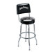 Swivel Label Barstool With Backrest