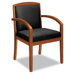 Leather Chair with Wood Accents