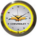 Gm Chevrolet Yellow Neon Clock