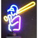 Baseball Player Neon Sign