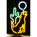 Coyote Moon Cactus Neon Sign