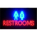 Restrooms LED Sign