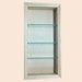Three Shelf Recessed Newberry Niche