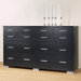 Vancouver Bedroom 10 Drawer Double Dresser