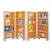 Mobile Library 48" H Bookcase - 4 Sections