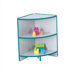 KYDZ Curves 24" H Rainbow Accents Corner Bookcase