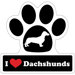 Dachshund Paw Car Magnet