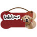 Yellow Lab Welcome Wall Sign