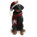 Rottweiler Snowflake Scarf Resin Ornament