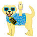 Golden Retriever Luggage Tag
