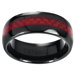 Ceramic Carbon Fiber Inlay Band Ring