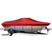 Ski Boat Cover with Low Profile Windshields
