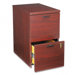 10500 Series Mobile File/File Pedestal, 28h, Mahogany