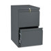 Efficiencies Mobile Pedestal File with Two File Drawers, 19-7/8D