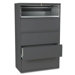 800 Series Five-Drawer Lateral File w/roll-Out Shelf, 42w, Charcoal